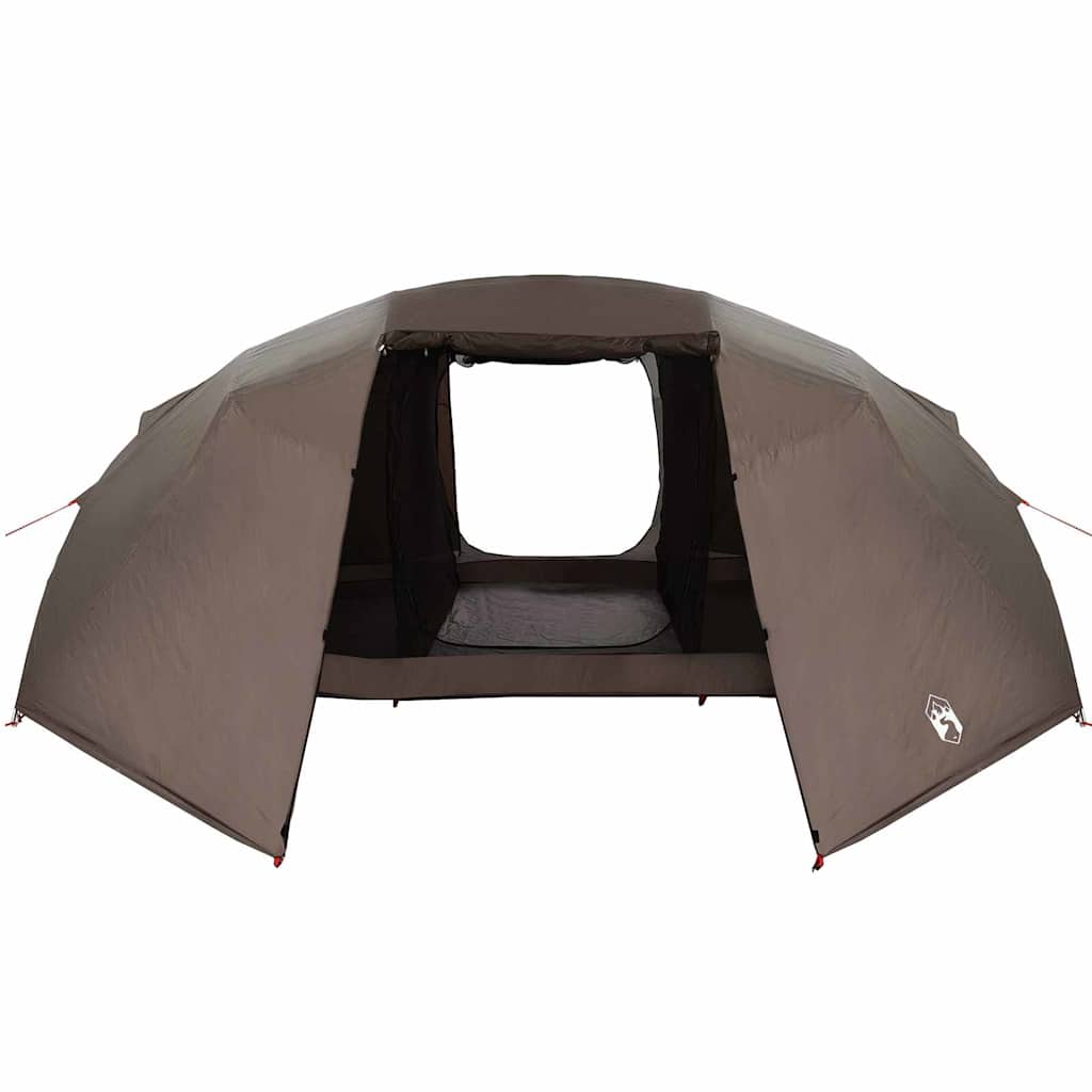 vidaXL Fishing Tent Brown 514 x 465 x 187 cm Polyester and Fiberglass