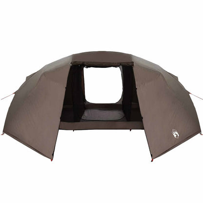 vidaXL Fishing Tent Brown 514 x 465 x 187 cm Polyester and Fiberglass