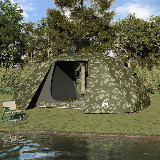 vidaXL Fishing Tent with Roof Camouflage 514 x 465 x 187 cm