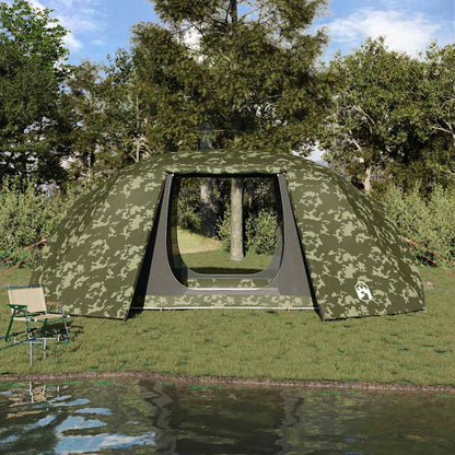 vidaXL Fishing Tent with Roof Camouflage 514 x 465 x 187 cm