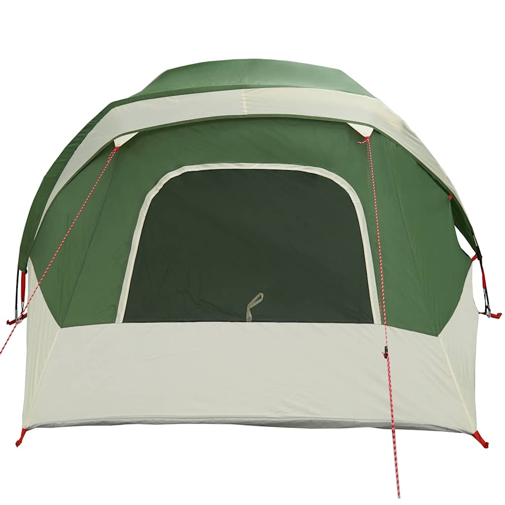 vidaXL Camping Tent Cabin 4-Person Green Waterproof