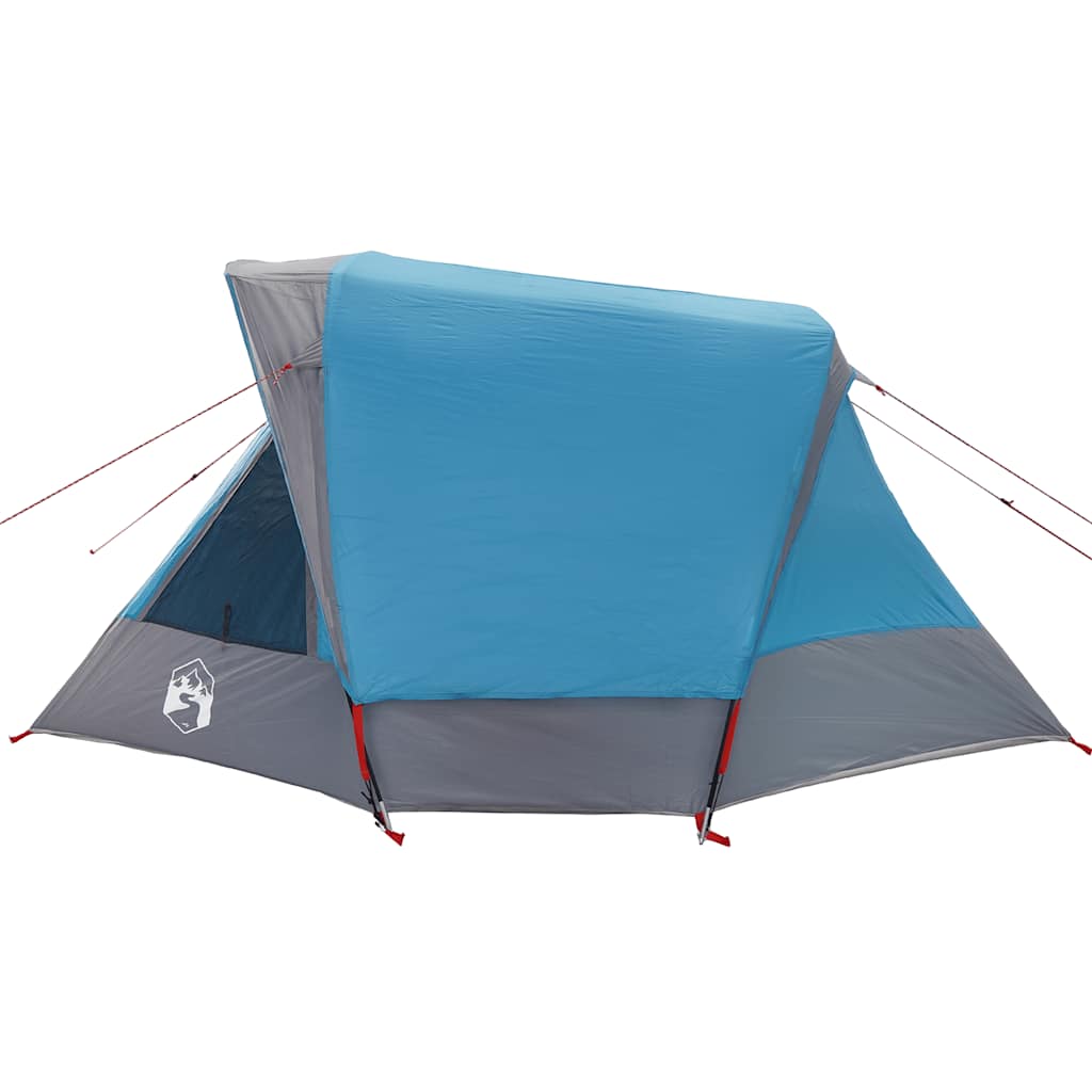 vidaXL Camping Tent Cabin 4-Person Blue Waterproof