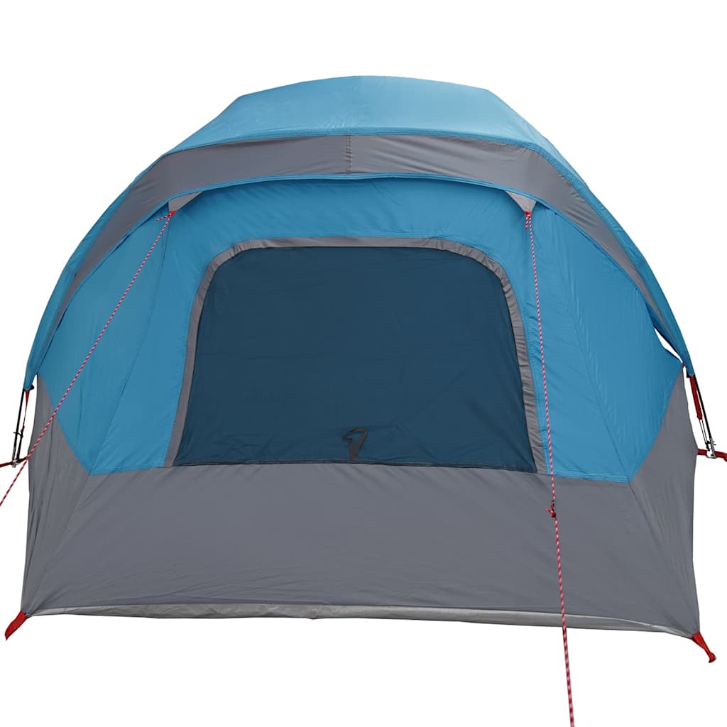 vidaXL Camping Tent Cabin 4-Person Blue Waterproof