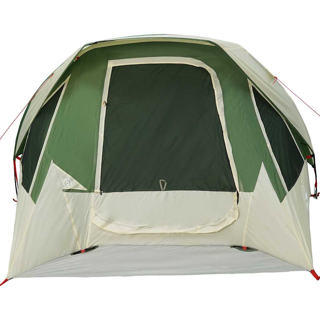 vidaXL Family Tent Cabin 6-Person Green Waterproof