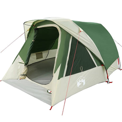 vidaXL Family Tent Cabin 6-Person Green Waterproof