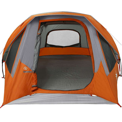 vidaXL Family Tent Cabin 6-Person Grey and Orange Waterproof