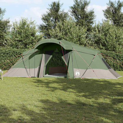 vidaXL Family Tent with Roof Green and Grey 721 x 335 x 212 cm