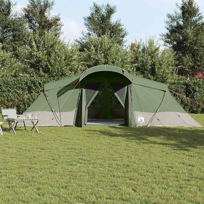 vidaXL Family Tent with Roof Green and Grey 721 x 335 x 212 cm