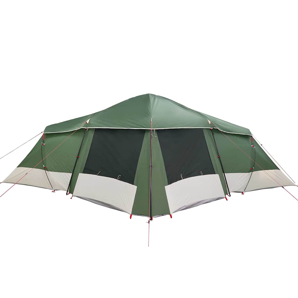 vidaXL Family Tent with Roof Green and Grey 721 x 335 x 212 cm