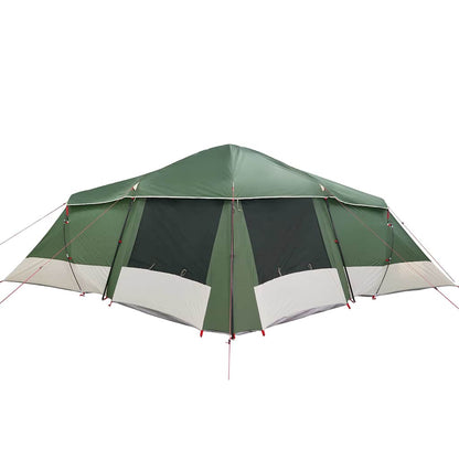 vidaXL Family Tent with Roof Green and Grey 721 x 335 x 212 cm