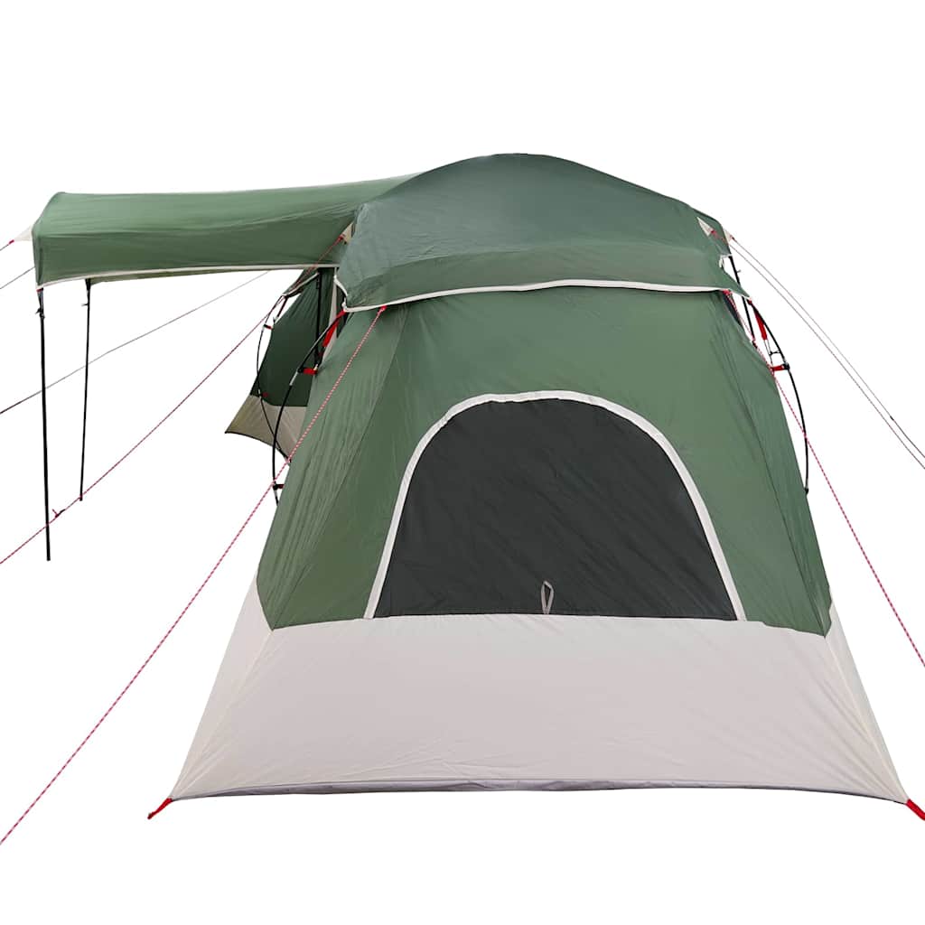 vidaXL Family Tent with Roof Green and Grey 721 x 335 x 212 cm
