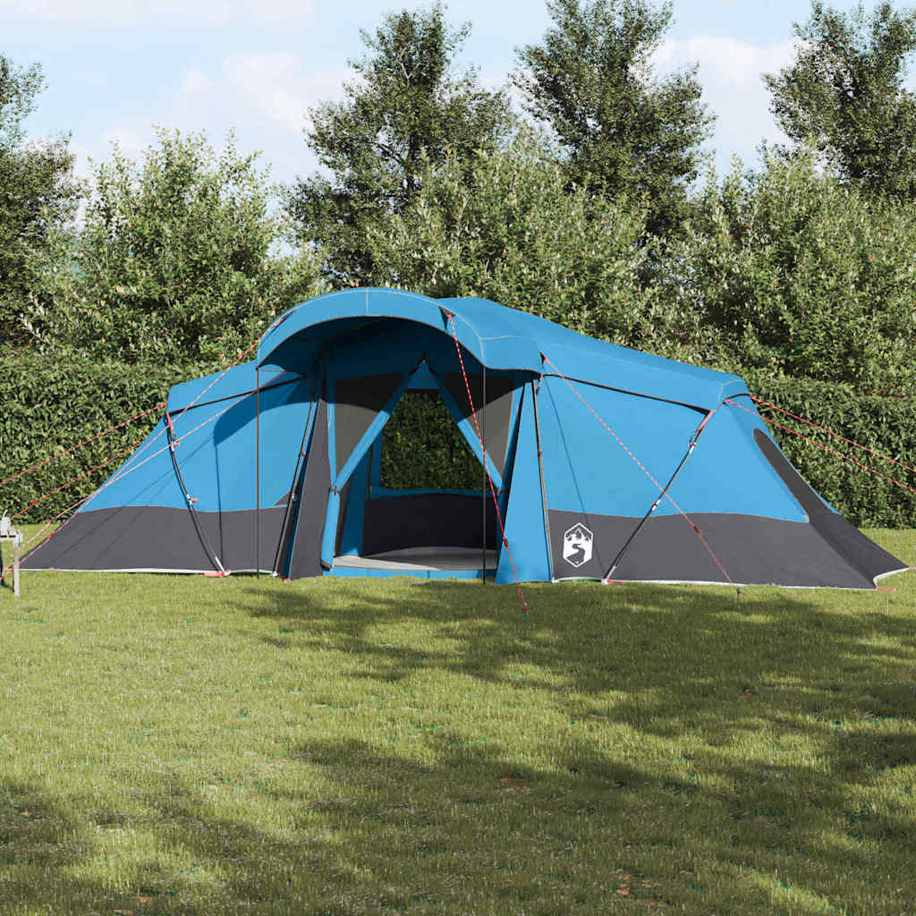 vidaXL Family Tent with Roof Blue and Grey 721 x 335 x 212 cm