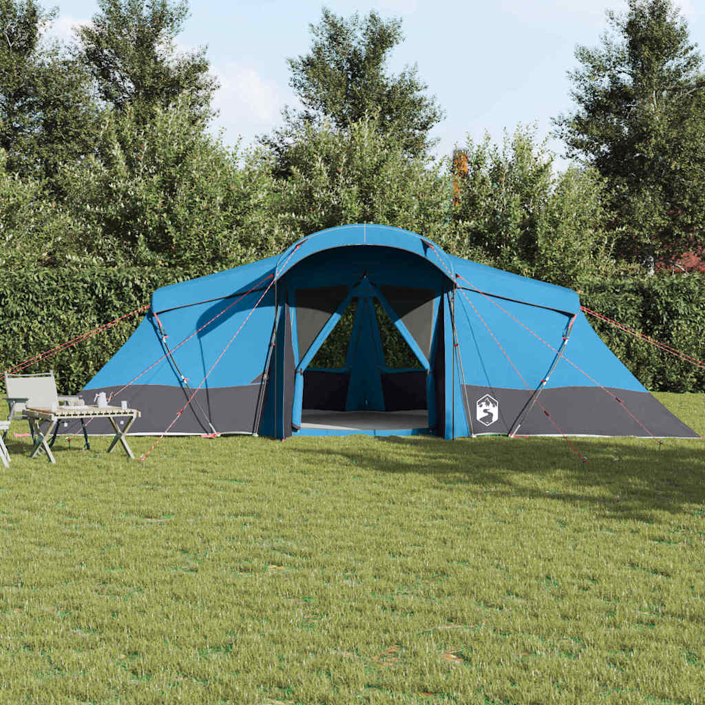 vidaXL Family Tent with Roof Blue and Grey 721 x 335 x 212 cm