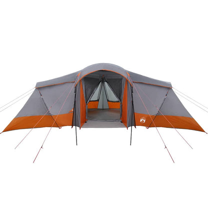 vidaXL Family Tent with Roof Grey and Orange 721 x 335 x 212 cm