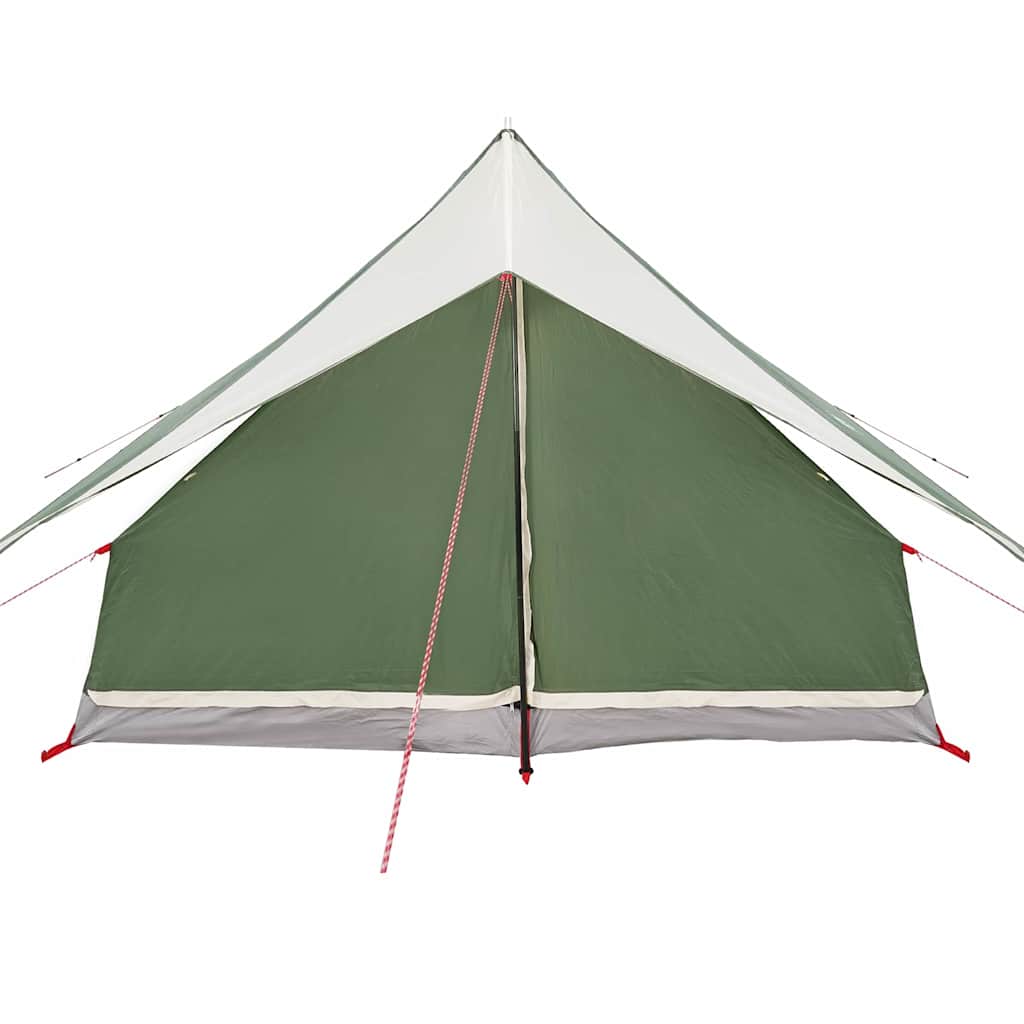 vidaXL Family Tent with Roof Green and White 315 x 286 x 200 cm