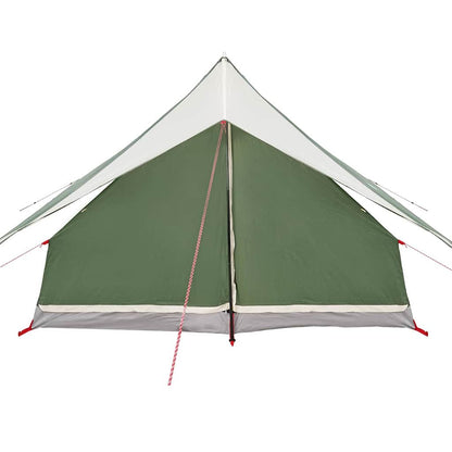 vidaXL Family Tent with Roof Green and White 315 x 286 x 200 cm