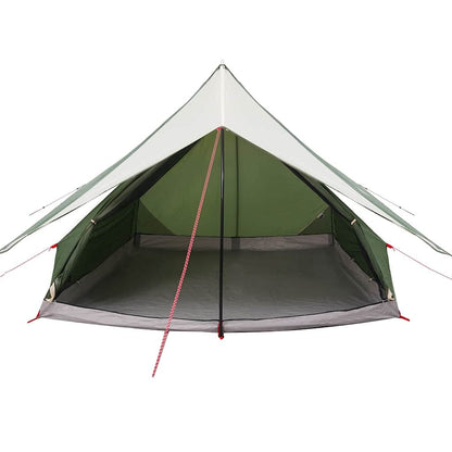 vidaXL Family Tent with Roof Green and White 315 x 286 x 200 cm