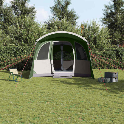 vidaXL Family Tent with Roof Green and White 576 x 325 x 213 cm