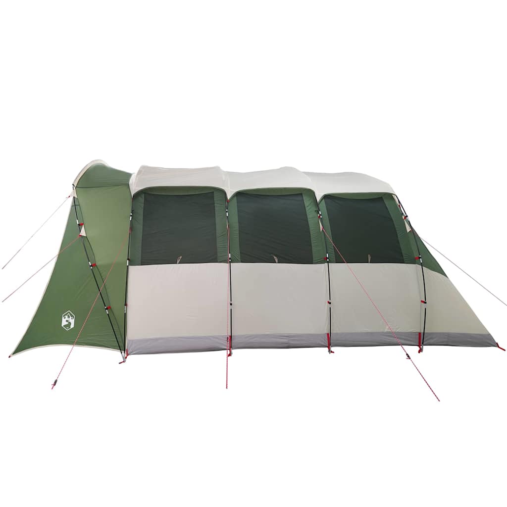 vidaXL Family Tent with Roof Green and White 576 x 325 x 213 cm