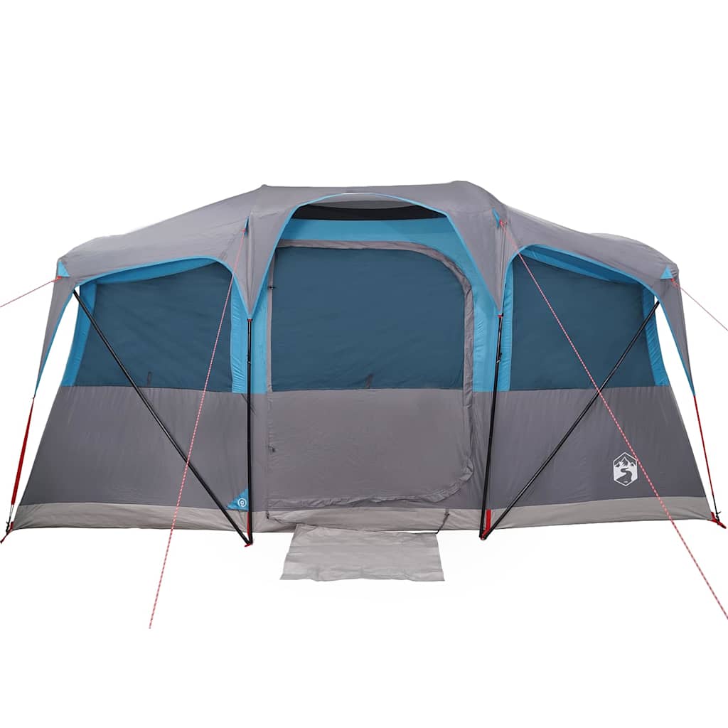 vidaXL Family Tent with Roof Blue and Grey 435 x 255 x 216 cm