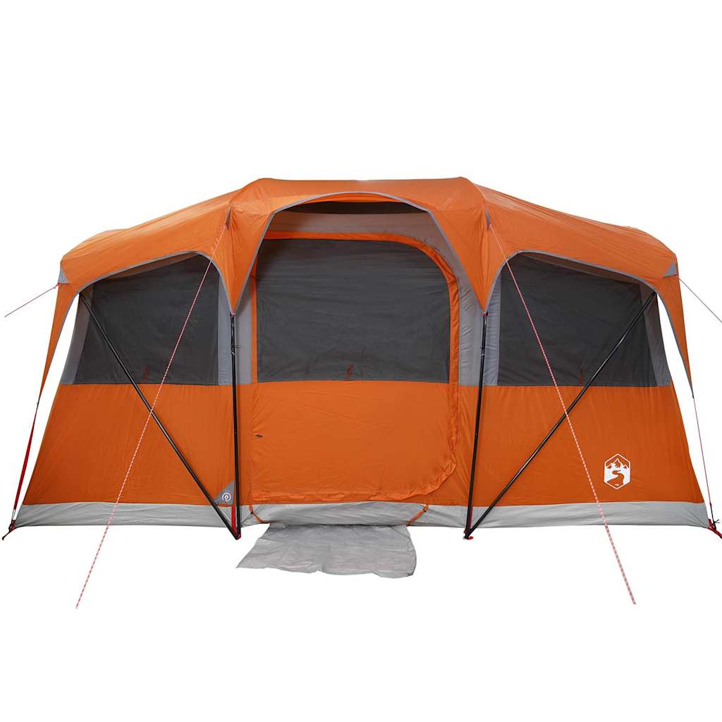 vidaXL Family Tent with Roof Orange and Orange 435 x 255 x 216 cm