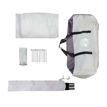 vidaXL Mosquito Tent Grey 320 x 320 x 218 cm Polyester and Fiberglass