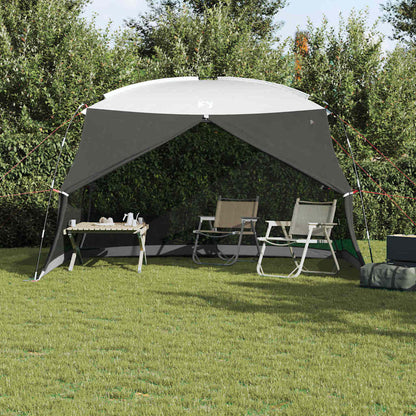 vidaXL Mosquito Tent Grey 380 x 380 x 225 cm Polyester and Fiberglass