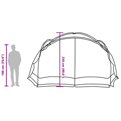vidaXL Mosquito Tent with Roof Azure Blue 434 x 434 x 230 cm
