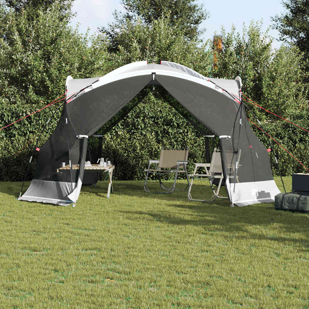 vidaXL Mosquito Tent Grey 434 x 434 x 230 cm Polyester and Fiberglass