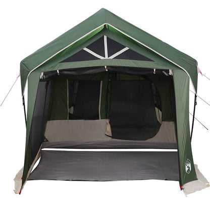 vidaXL Family Tent Green and White 620 x 322 x 240 cm Polyester