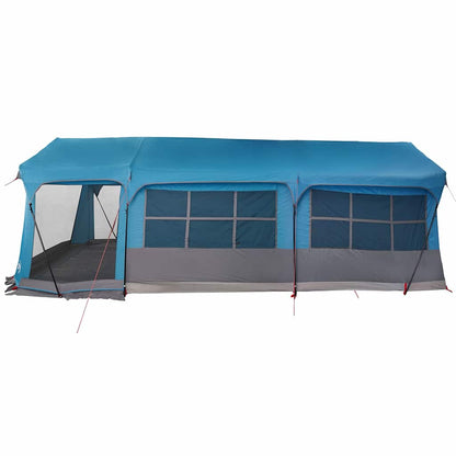 vidaXL Family Tent Blue and Grey 620 x 322 x 240 cm Polyester