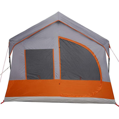vidaXL Family Tent Grey and Orange 620 x 322 x 240 cm Polyester