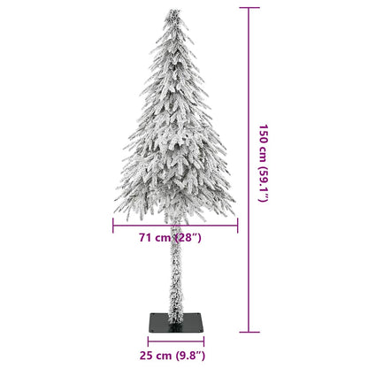 vidaXL Artificial Christmas Tree White 71 x 71 x 150 cm