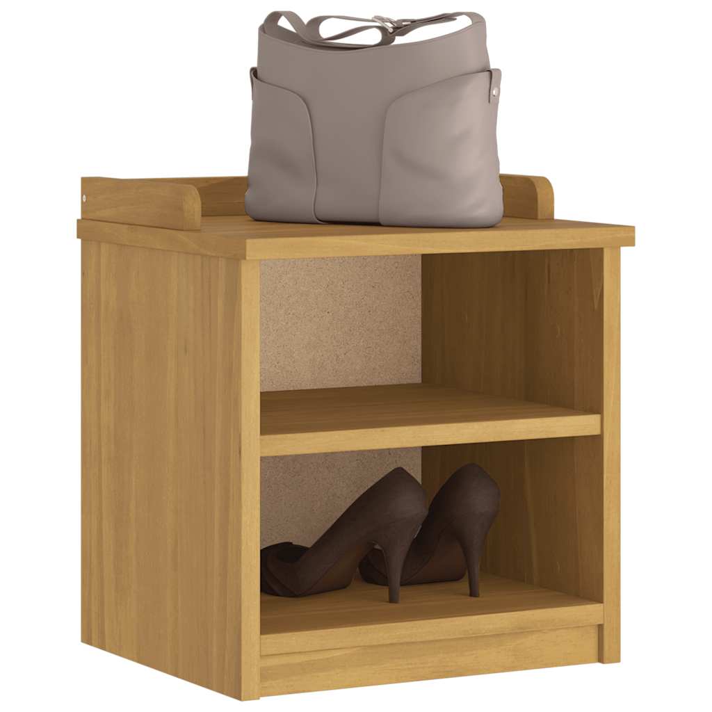 vidaXL Hallway Bench "SANDNES" 45x40x50 cm Solid Wood Pine