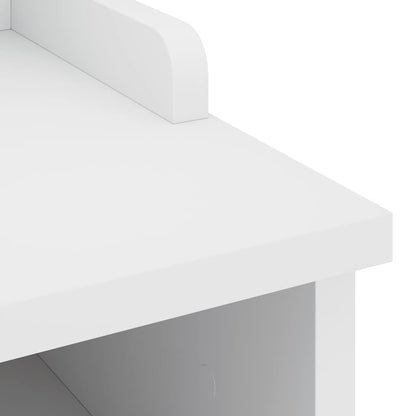 vidaXL Hallway Bench "SANDNES" White 45x40x50 cm Solid Wood Pine