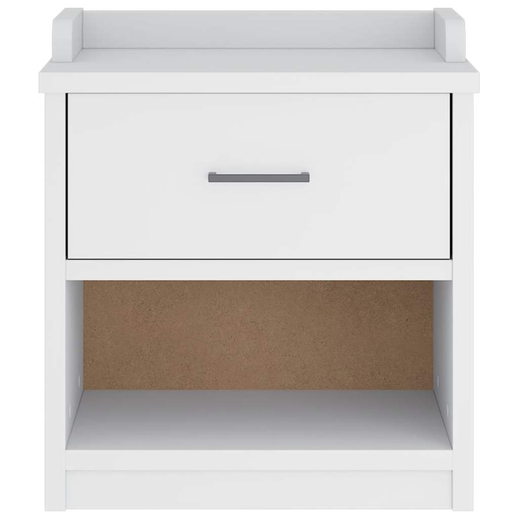 vidaXL Hallway Bench "SANDNES" White 45x40x50 cm Solid Wood Pine
