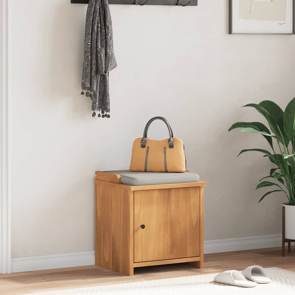 vidaXL Hallway Bench SANDNES 45x40x50 cm Solid Wood Pine
