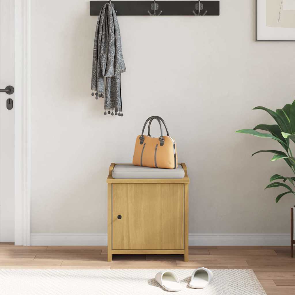 vidaXL Hallway Bench SANDNES 45x40x50 cm Solid Wood Pine