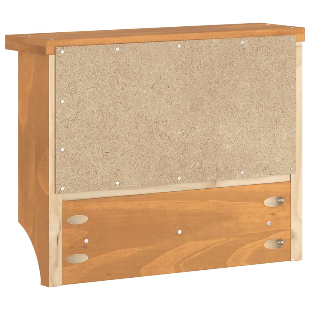 vidaXL Wall-mounted Coat Rack SANDNES 45x12x35 cm Solid Wood Pine