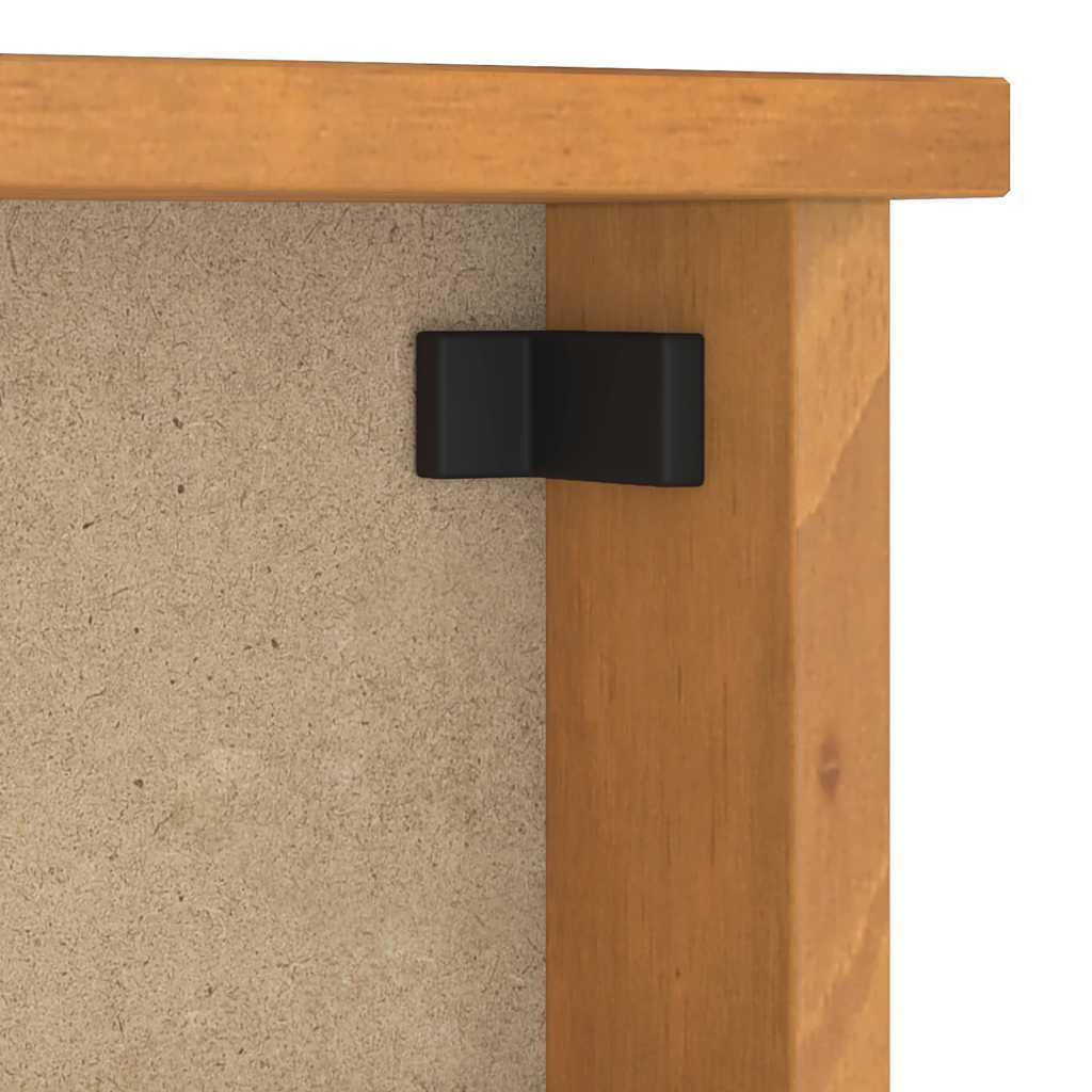 vidaXL Wall-mounted Coat Rack SANDNES 45x12x35 cm Solid Wood Pine