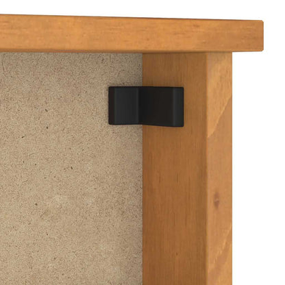 vidaXL Wall-mounted Coat Rack SANDNES 45x12x35 cm Solid Wood Pine