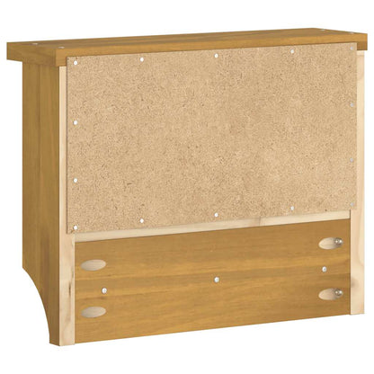 vidaXL Wall-mounted Coat Rack "SANDNES" 45x12x35 cm Solid Wood Pine