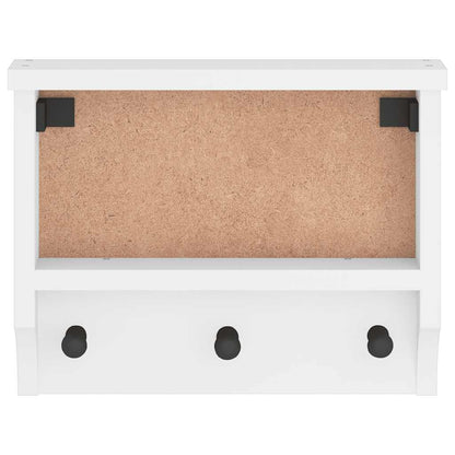 vidaXL Wall-mounted Coat Rack "S&NES" White 45x12x35 cm