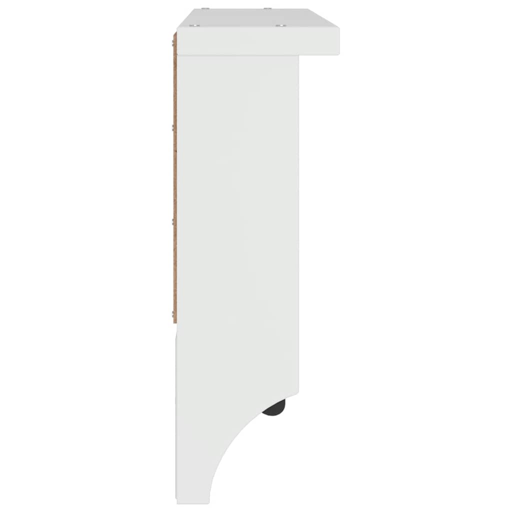 vidaXL Wall-mounted Coat Rack "S&NES" White 45x12x35 cm