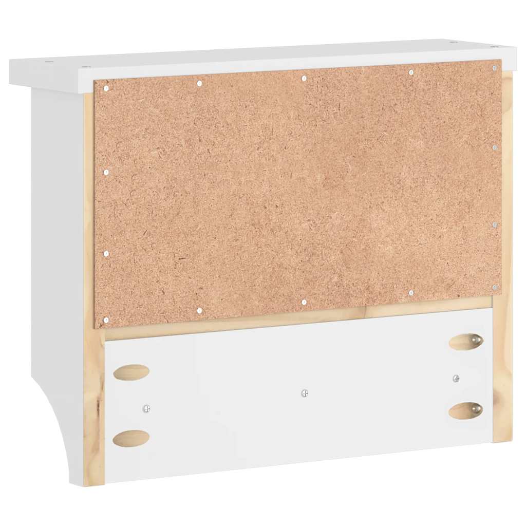 vidaXL Wall-mounted Coat Rack "S&NES" White 45x12x35 cm