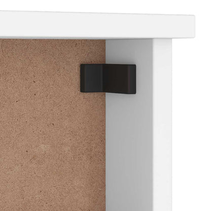 vidaXL Wall-mounted Coat Rack "S&NES" White 45x12x35 cm