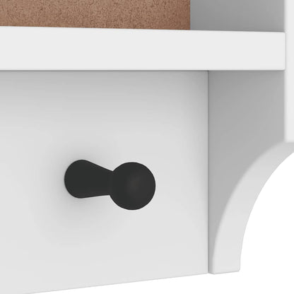 vidaXL Wall-mounted Coat Rack "S&NES" White 45x12x35 cm