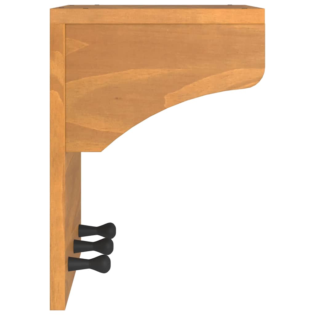 vidaXL Wall-mounted Coat Rack "SANDNES" 43x30x42 cm Solid Wood Pine