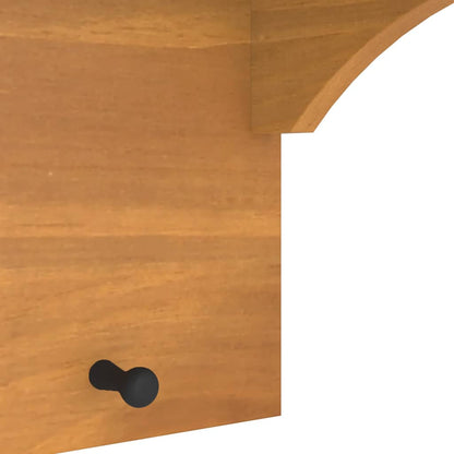vidaXL Wall-mounted Coat Rack "SANDNES" 43x30x42 cm Solid Wood Pine