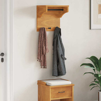 vidaXL Wall-mounted Coat Rack "SANDNES" 43x30x42 cm Solid Wood Pine
